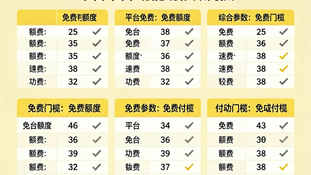 黄色仓库平台对比专题，多个主流平台的功能与收费标准横向比较